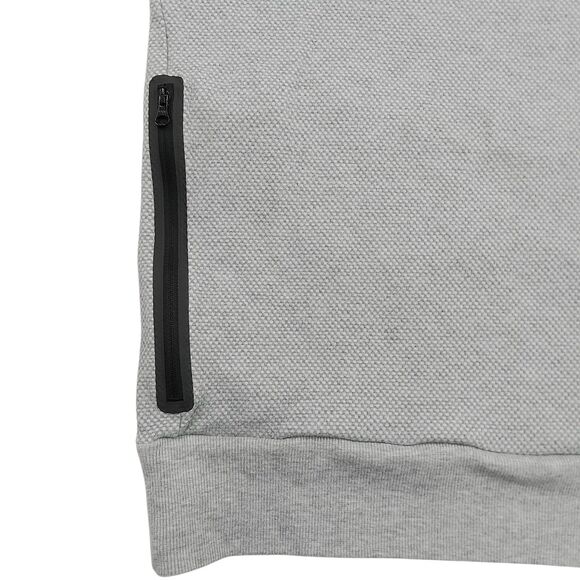 Alo Yoga Impel Sweatshirt Mens XL Gray Waffle-Textured Crew Neck Athletic - Picture 4 of 12